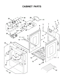 Cabinet Parts parts for Maytag Dryer MED8230HC0 from AppliancePartsPros.com