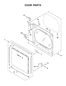 Door Parts parts for Maytag Dryer MED8230HC0 from AppliancePartsPros.com