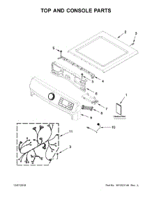Top And Console Parts parts for Maytag Dryer MED8630HC0 from AppliancePartsPros.com