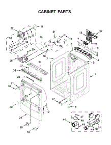 Cabinet Parts parts for Maytag Dryer MEDB955FW2 from AppliancePartsPros.com