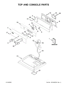 Top And Console Parts parts for Maytag Dryer MEDP576KW0 from AppliancePartsPros.com