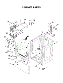 Cabinet Parts parts for Maytag Dryer MEDP576KW1 from AppliancePartsPros.com