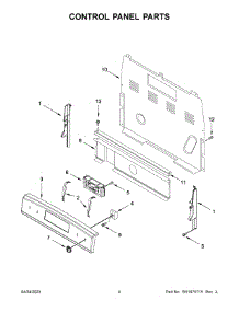 Control Panel Parts parts for Maytag Electric Range MER4800PZ0 from AppliancePartsPros.com