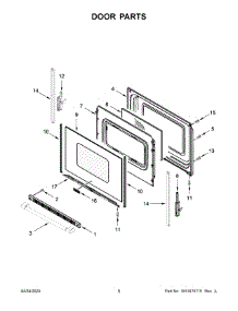 Door Parts parts for Maytag Electric Range MER4800PZ0 from AppliancePartsPros.com