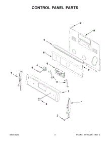 Control Panel Parts parts for Maytag Electric Range MER6600FZ6 from AppliancePartsPros.com