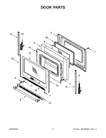 Door Parts parts for Maytag Electric Range MER6600FZ6 from AppliancePartsPros.com
