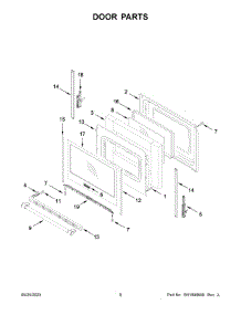 Door Parts parts for Maytag Electric Range MER7700LZ3 from AppliancePartsPros.com