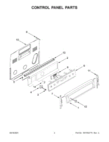 Control Panel Parts parts for Maytag Electric Range MER8800FZ3 from AppliancePartsPros.com