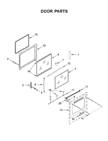 Door Parts parts for Maytag Electric Range MER8800HK0 from AppliancePartsPros.com