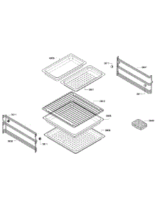 Shelfs parts for Thermador Electric Wall Oven MES301HS/01 from AppliancePartsPros.com