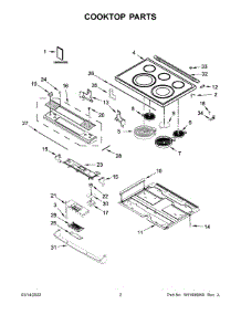 Cooktop Parts parts for Maytag Electric Range MES8800FZ5 from AppliancePartsPros.com