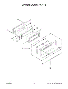 Upper Door Parts parts for Maytag Electric Range MET8800FZ05 from AppliancePartsPros.com