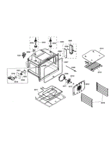 Oven Cabinet parts for Thermador Electric Wall Oven MEW301ES01 from AppliancePartsPros.com