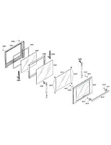 Oven Door parts for Thermador Electric Wall Oven MEW301ES01 from AppliancePartsPros.com