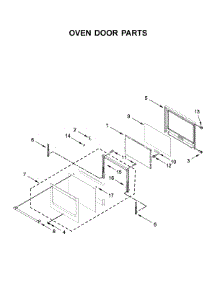 Oven Door Parts parts for Maytag Electric Wall Oven MEW9530FZ04 from AppliancePartsPros.com