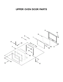 Upper Oven Door Parts parts for Maytag Electric Wall Oven MEW9627FZ04 from AppliancePartsPros.com