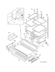 Shelves parts for Crosley Refrigerator MF-TEST-1-MD3 from AppliancePartsPros.com