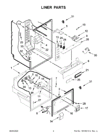 Liner Parts parts for Maytag Bottom-Mount Refrigerator MFB2055FRZ03 from AppliancePartsPros.com