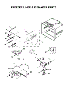 Freezer Liner & Icemaker Parts parts for Maytag Bottom-Mount Refrigerator MFC2062FEZ03 from AppliancePartsPros.com