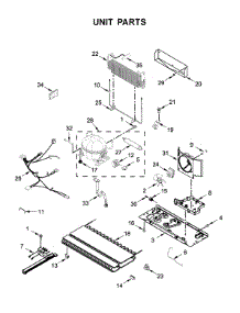 Unit Parts parts for Maytag Bottom-Mount Refrigerator MFC2062FEZ03 from AppliancePartsPros.com