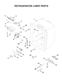 Refrigerator Liner Parts parts for Maytag Bottom-Mount Refrigerator MFC2062FEZ04 from AppliancePartsPros.com