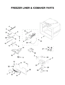 Freezer Liner & Icemaker Parts parts for Maytag Bottom-Mount Refrigerator MFC2062FEZ04 from AppliancePartsPros.com