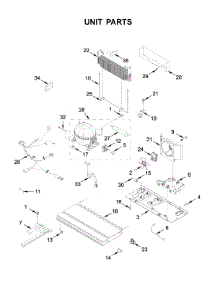 Unit Parts parts for Maytag Bottom-Mount Refrigerator MFC2062FEZ04 from AppliancePartsPros.com