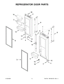 Refrigerator Door Parts parts for Maytag Bottom-Mount Refrigerator MFC2062FEZ05 from AppliancePartsPros.com