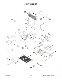 Unit Parts parts for Maytag Bottom-Mount Refrigerator MFC2062FEZ05 from AppliancePartsPros.com