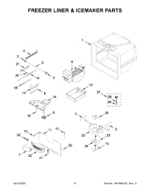 Freezer Liner & Icemaker Parts parts for Maytag Bottom-Mount Refrigerator MFC2062FEZ11 from AppliancePartsPros.com
