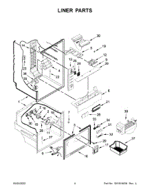Liner Parts parts for Maytag Bottom-Mount Refrigerator MFF2055FRZ02 from AppliancePartsPros.com