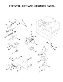 Freezer Liner And Icemaker Parts parts for Maytag Bottom-Mount Refrigerator MFF2258FEZ03 from AppliancePartsPros.com