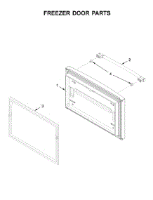 Freezer Door Parts parts for Maytag Bottom-Mount Refrigerator MFF2258FEZ03 from AppliancePartsPros.com
