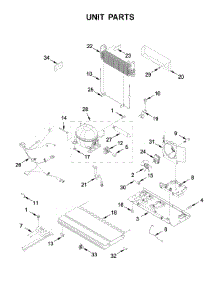 Unit Parts parts for Maytag Bottom-Mount Refrigerator MFF2258FEZ03 from AppliancePartsPros.com