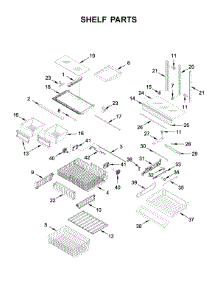 Shelf Parts parts for Maytag Bottom-Mount Refrigerator MFF2258FEZ03 from AppliancePartsPros.com