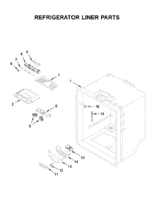 Refrigerator Liner Parts parts for Maytag Bottom-Mount Refrigerator MFF2258FEZ04 from AppliancePartsPros.com