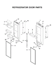 Refrigerator Door Parts parts for Maytag Bottom-Mount Refrigerator MFF2258FEZ04 from AppliancePartsPros.com