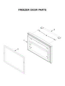 Freezer Door Parts parts for Maytag Bottom-Mount Refrigerator MFF2258FEZ04 from AppliancePartsPros.com