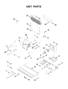 Unit Parts parts for Maytag Bottom-Mount Refrigerator MFF2258FEZ04 from AppliancePartsPros.com
