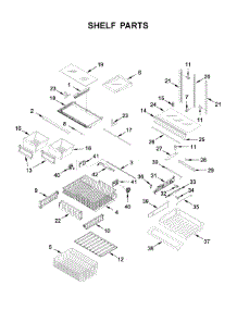 Shelf Parts parts for Maytag Bottom-Mount Refrigerator MFF2258FEZ04 from AppliancePartsPros.com