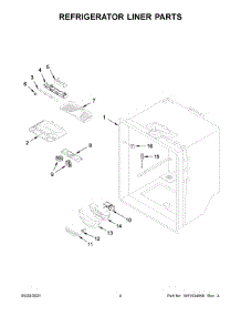 Refrigerator Liner Parts parts for Maytag Bottom-Mount Refrigerator MFF2258FEZ06 from AppliancePartsPros.com