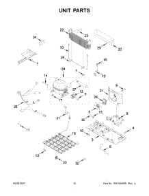 Unit Parts parts for Maytag Bottom-Mount Refrigerator MFF2258FEZ06 from AppliancePartsPros.com