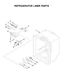 Refrigerator Liner Parts parts for Maytag Bottom-Mount Refrigerator MFF2558FEW01 from AppliancePartsPros.com