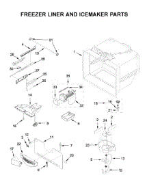 Freezer Liner And Icemaker Parts parts for Maytag Bottom-Mount Refrigerator MFF2558FEW01 from AppliancePartsPros.com