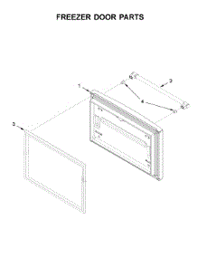 Freezer Door Parts parts for Maytag Bottom-Mount Refrigerator MFF2558FEW01 from AppliancePartsPros.com