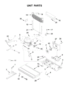 Unit Parts parts for Maytag Bottom-Mount Refrigerator MFF2558FEW01 from AppliancePartsPros.com