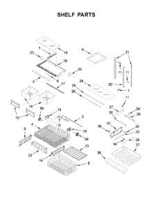 Shelf Parts parts for Maytag Bottom-Mount Refrigerator MFF2558FEW01 from AppliancePartsPros.com