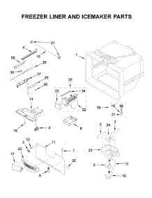 Freezer Liner And Icemaker Parts parts for Maytag Bottom-Mount Refrigerator MFF2558FEZ04 from AppliancePartsPros.com