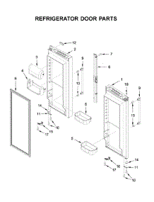 Refrigerator Door Parts parts for Maytag Bottom-Mount Refrigerator MFF2558FEZ04 from AppliancePartsPros.com
