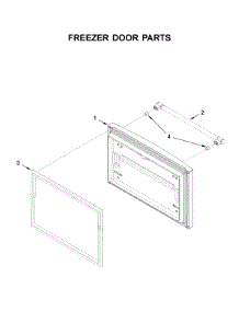 Freezer Door Parts parts for Maytag Bottom-Mount Refrigerator MFF2558FEZ04 from AppliancePartsPros.com